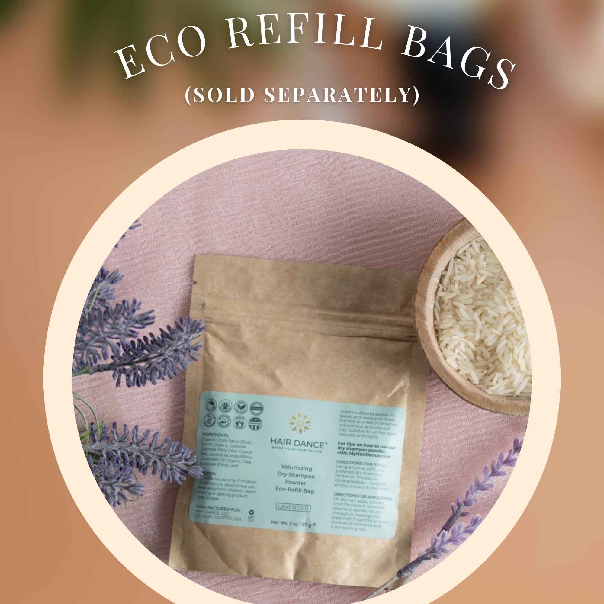 Organic Dry Shampoo Powder - Non-Aerosol, US Made, Benzene-Free, All Hair Types - Lavender Scent - Natural Haircare