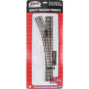 Atlas Model Railroad Co. 150-544 Code 83 Snap-Switch(R) Manual Turnout - 22" Radius, Left Hand, HO