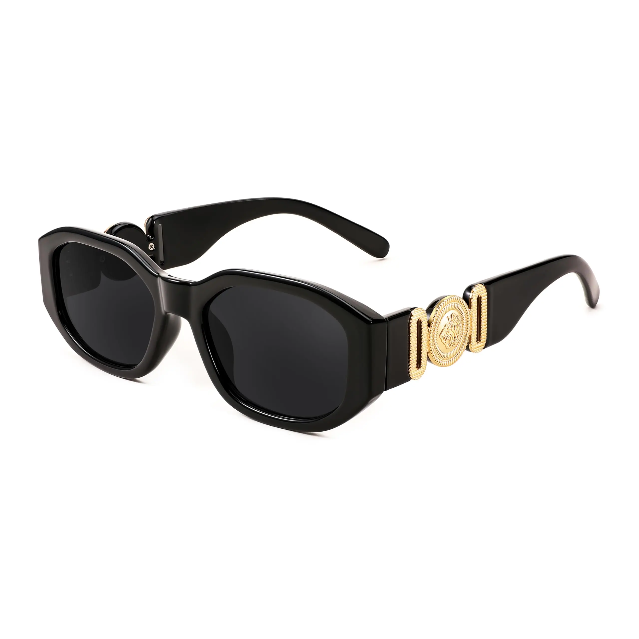 FEISEDY 90s Classic Women's Sunglasses, Retro Square Look Adds Instant Polish, Alt Frames Narrow Rectangle Vintage Eyewear B2322, Alt Frames Women's Sunglasses