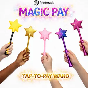 Tap-to-Pay Magic Wand – Credit & Debit Card Holder for Pranks, Raves, and Contactless Payments Realistic Prop, Cool Tech Gadget for Rave Party & Prank Lovers, Realistic Prop for Contactless