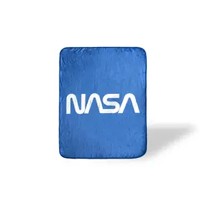 NASA Logo Fleece Soft Throw Blanket | Large NASA Blanket | 60 x 45 Inches