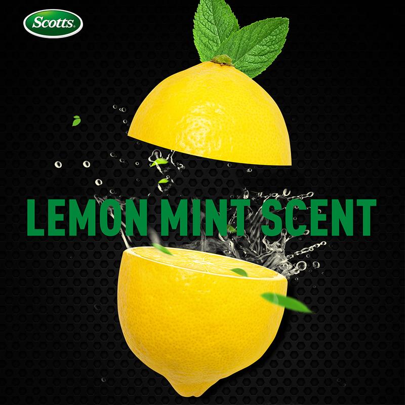 Scotts  13 Gallon Boxed Disposable Non Tear Puncture Tear Resistant Trash Bags, ODOR ELIMINATORTECHNOLOGY Kitchen Drawstring Garbage Bags, Fresh Clean Scent With Lemon Scent, Multipurpose Easy To Usedrawstrings More Durable