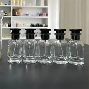 5Pcs Spray Portable Perfume Glass Bottle Travel Empty Sample Containers Splitter Fragrance Organiser Tin Canister