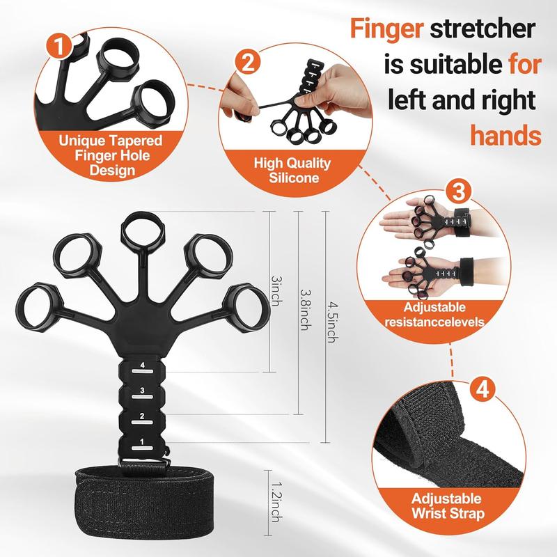 5PCS Grip Strength Trainer Kits, Hand Gripper Strengthener, Forearm Strengthener, Forearm Exerciser, Finger Exerciser, Wrist Strengthener, Stress Relief Ball, Grip Ring 5PCS Grip Strength Trainer Kits, Hand Gripper Strengthener, Forearm Strengthener, Forearm Exerciser, Finger Exerciser, Wrist Strengthener, Stress Relief Ball, Grip Ring