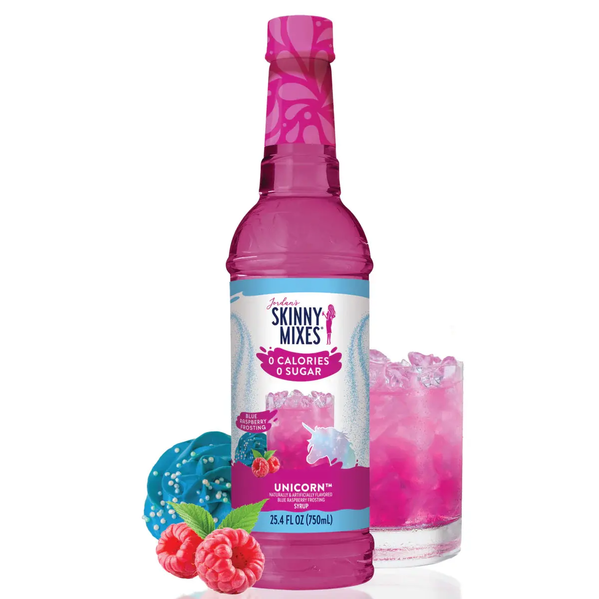 Slim Dreams Unicorn Dreams Flavor Burst - Sweet Fruit Flavored Syrup - 750ml Bottle - 0 Calories 0 Sugar 0 Carbs - Keto Friendly - Made in USA