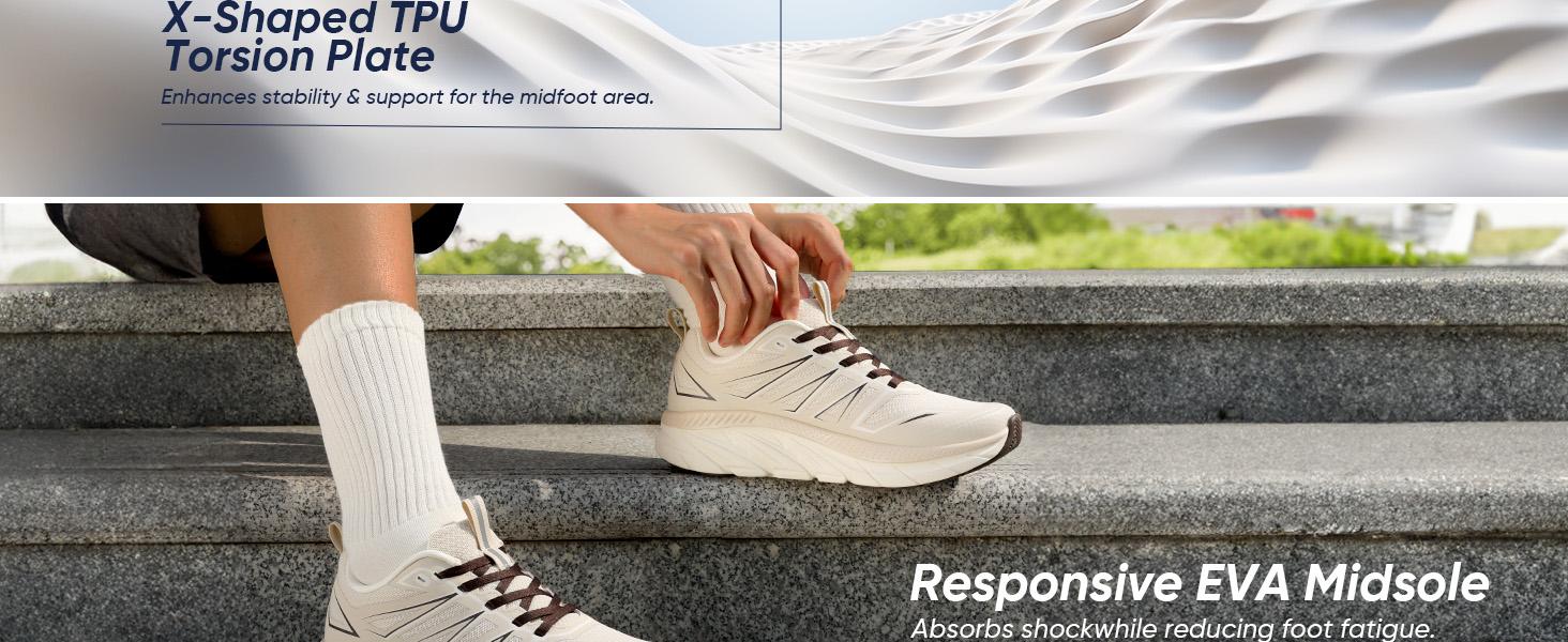 NORTIV 8 [ActiveSwift] Women's Walking Shoes Running Comfortable Tennis Breathable Non Slip Athletic Gym Workout Cross Training Sneakers Morning Jogging Reflection Padded Insole Commuting