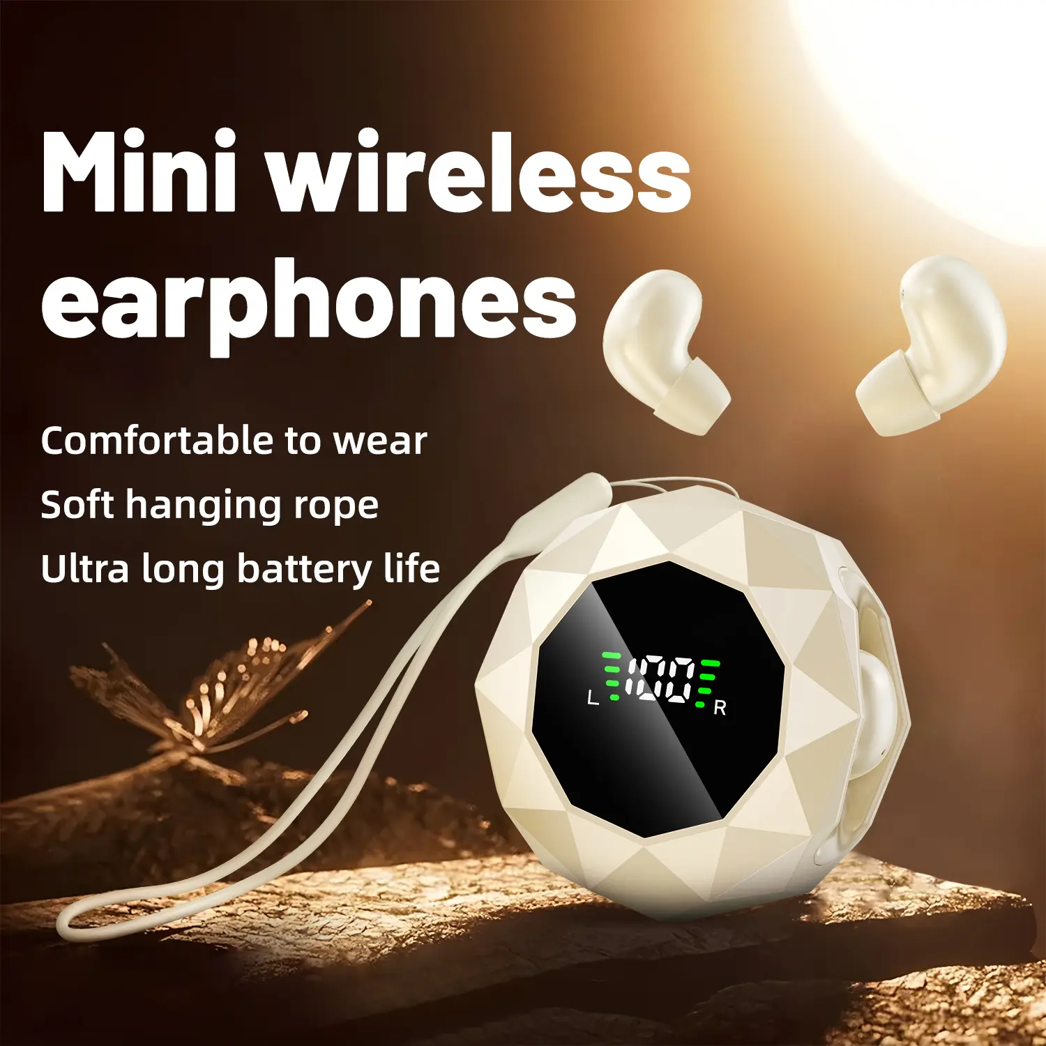 Mini Wireless Sleep Earbuds for Side Sleepers, Bluetooth 6.0 in-Ear Headphones with Noise Reduction,Ultra Small Hidden Earphones, Comfortable Fit for Long Wear & Deep Sleep&Work