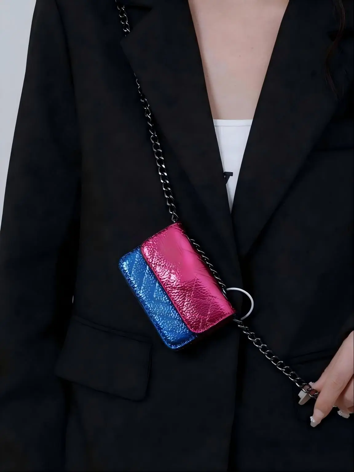 Women's Glitter Luxury Mini Crossbody Bag - Magnetic Flap Secure Shoulder Pouch, Fashion Texture Design, Ideal Gift for Her, Multi Colors (Daily & Party Use), Fashion Crossbody Pouch, Purses