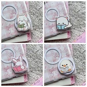 Cute Reading Book MagSafe Phone Grip – Magnetic Pop Socket – Book Lover Gift