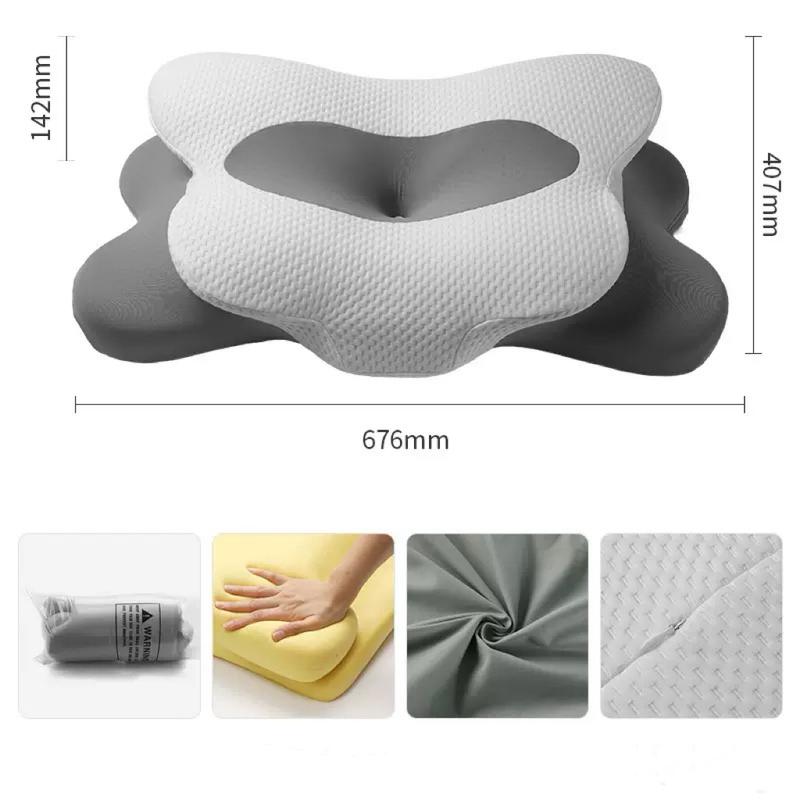 Ultra Pain Relief Cooling Pillow for Neck Support, Adjustable Cervical Pillow Cozy Sleeping, Odorless Ergonomic Contour Memory Foam Pillows, Orthopedic Bed Pillow for Side Back Stomach Sleeper