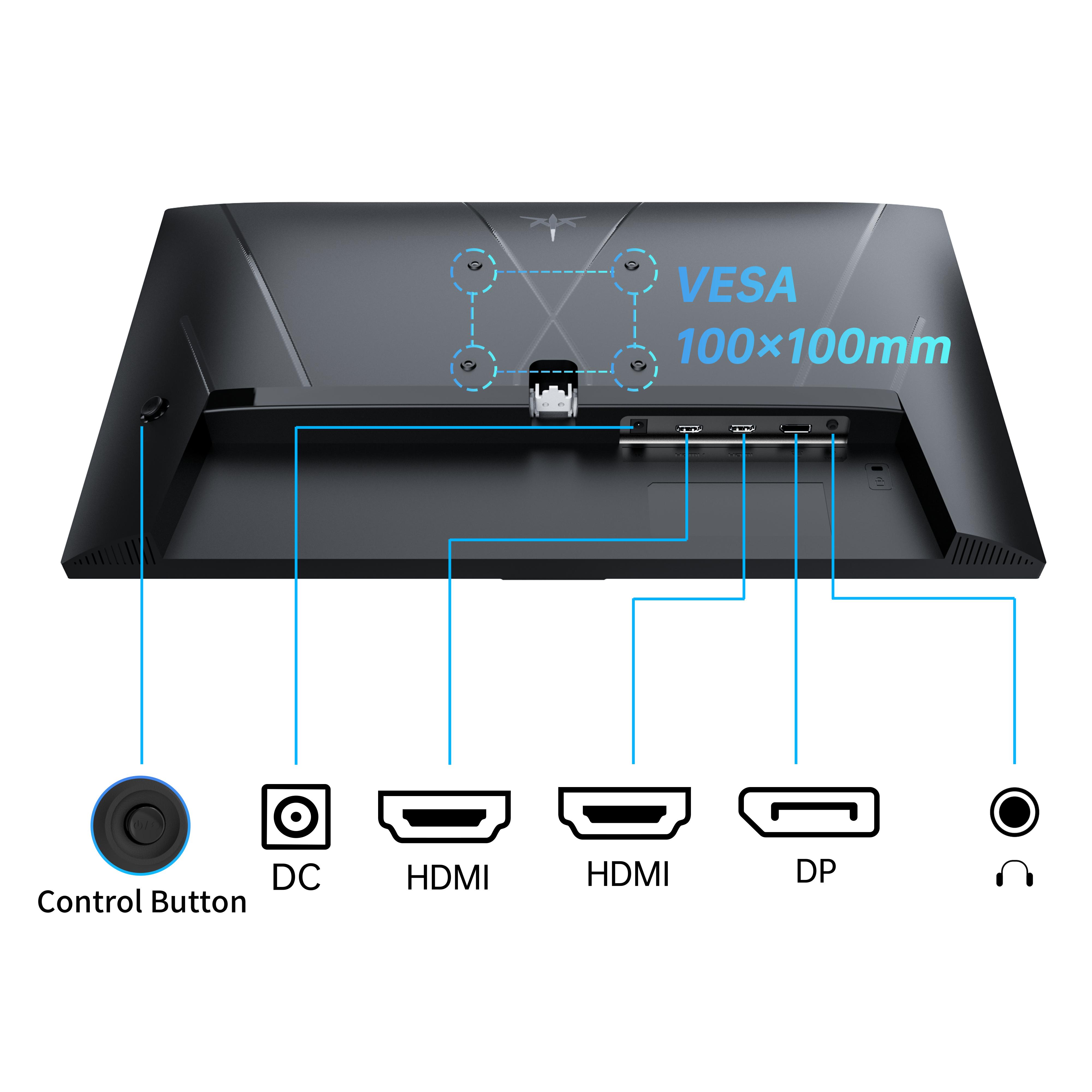 KTC 24" FHD 1080P Native 180Hz Gaming Monitor, HDR 400 Fast IPS Screen, 190Hz Overclocked Refresh, 1000:1 Contrast 1920*1080P PC Monitor, 133% sRGB, Adaptive-Sync, 1ms, HDMI *2&DP*1, Tilt Adjustable, Eye Care, H24F8