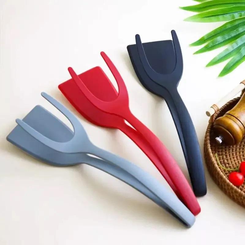 2-in-1 Silicone Turner and Spatula Tong – Egg Flipper, Versatile Kitchen Cooking Tool for Eggs, Pancakes, French Toast & Omelets- Kitchen Utensils 2-in-1 Silicone Turner and Spatula Tong – Egg Flipper, Versatile Kitchen Cooking Tool for Eggs, Pancakes, French Toast & Omelets- Kitchen Utensils