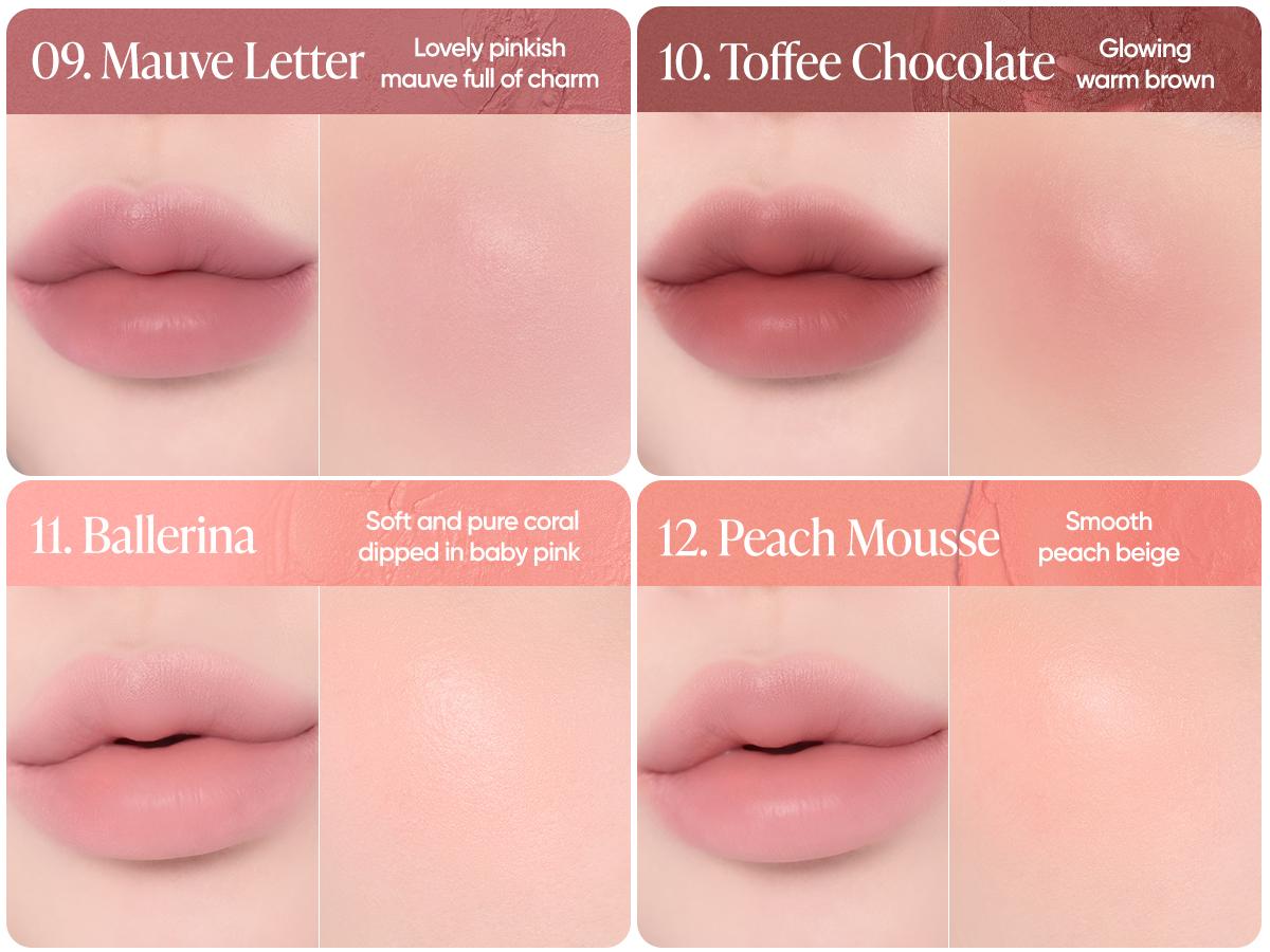 B. By Banila Romantic Blush Lip & Cheek | 20 Shades, Moisturizing Hyaluronic Acid, Buildable Velvet Finish, High-Pigment, Blush + Lip Tint, K-Beauty Made in Korea