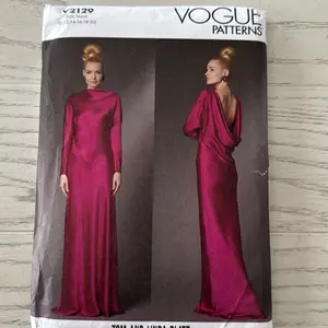 Vogue 2129 Sewing Pattern - Long Sleeve Maxi Dress