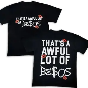 Unisex That's An Awful Lot Of Graphic Tee Kiss Print Y2K Streetwear Casual Top