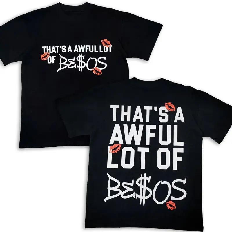 Unisex That's An Awful Lot Of Graphic Tee Kiss Print Y2K Streetwear Casual Top