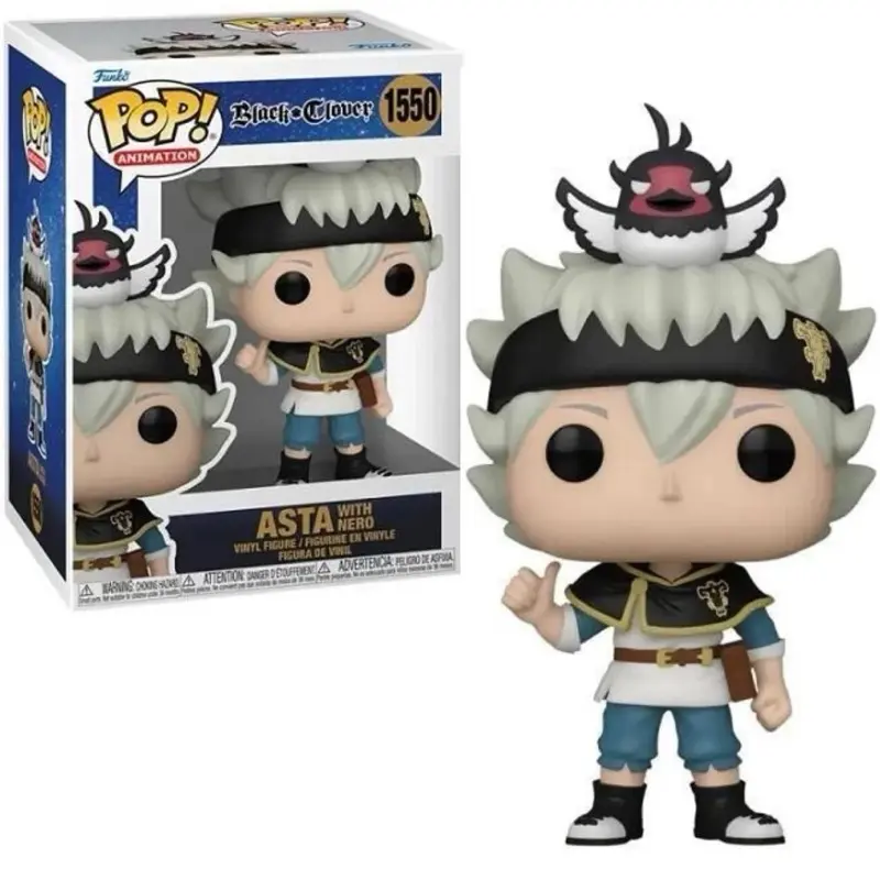 Funko Pop! Animation: Black Clover - Asta with Nero Vinyl Figure #1550