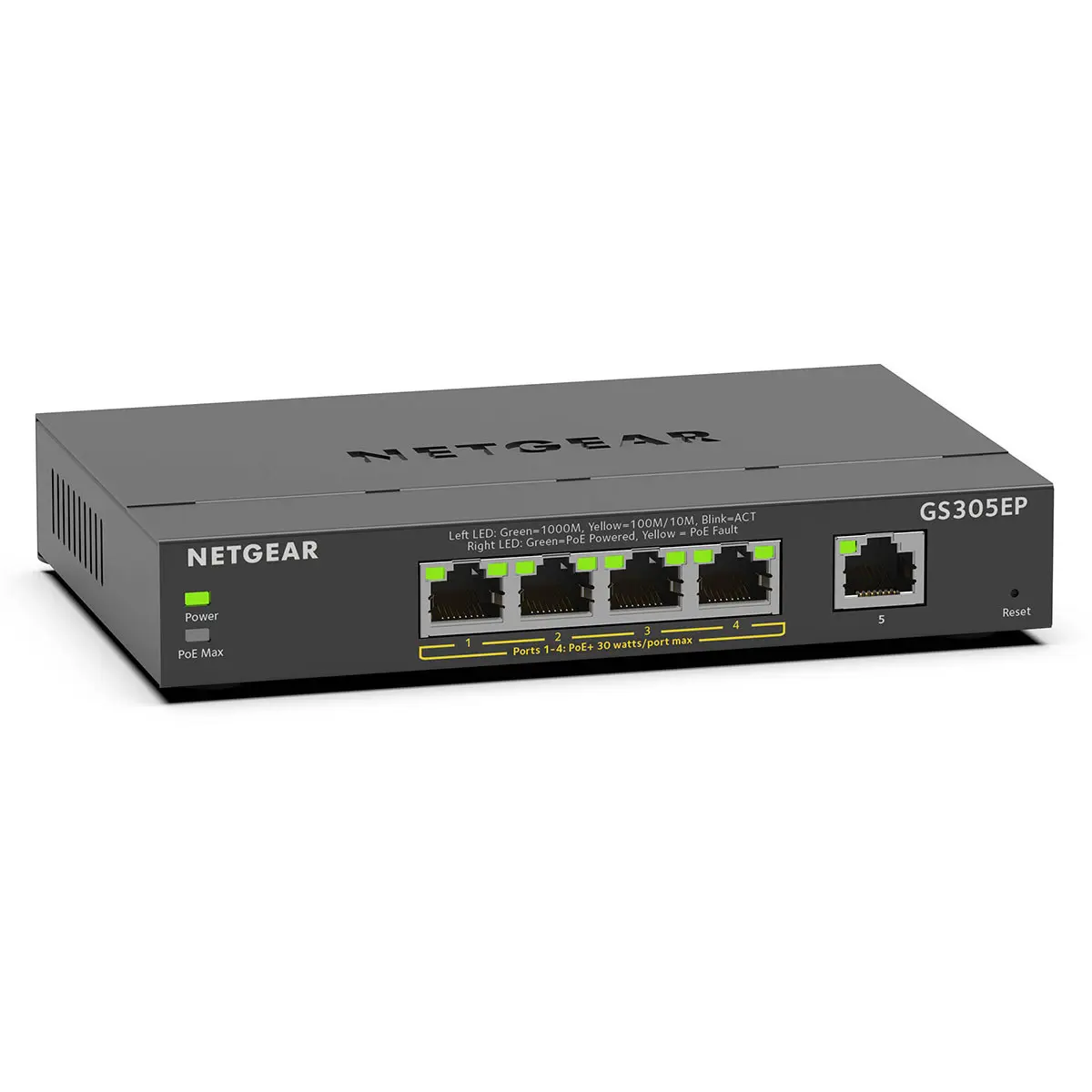 Netgear GS305EP 5-Port 63W PoE+ Gigabit Ethernet Plus Managed Switch