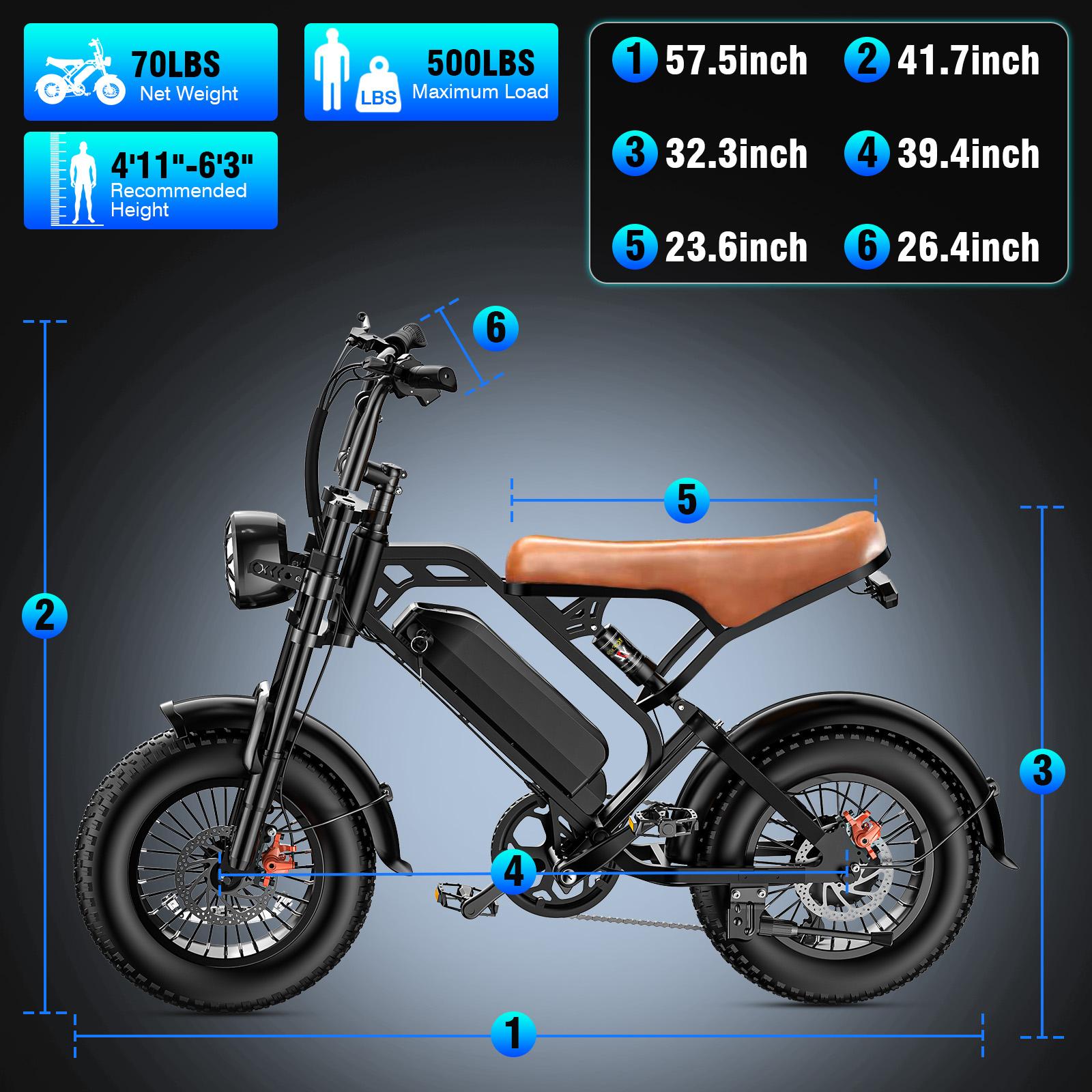TERROSOR 1000w Adult Off-Road Electric Bike, Five-Speed Transmission, 16-Inch Wide Tires, 48v15ah Removable Battery, Front And Rear Dual Disc Brakes With Dual Spring Shock Absorbers ebike TERROSOR 1000w Adult Off-Road Electric Bike, Five-Speed Transmission, 16-Inch Wide Tires, 48v15ah Removable Battery, Front And Rear Dual Disc Brakes With Dual Spring Shock Absorbers ebike
