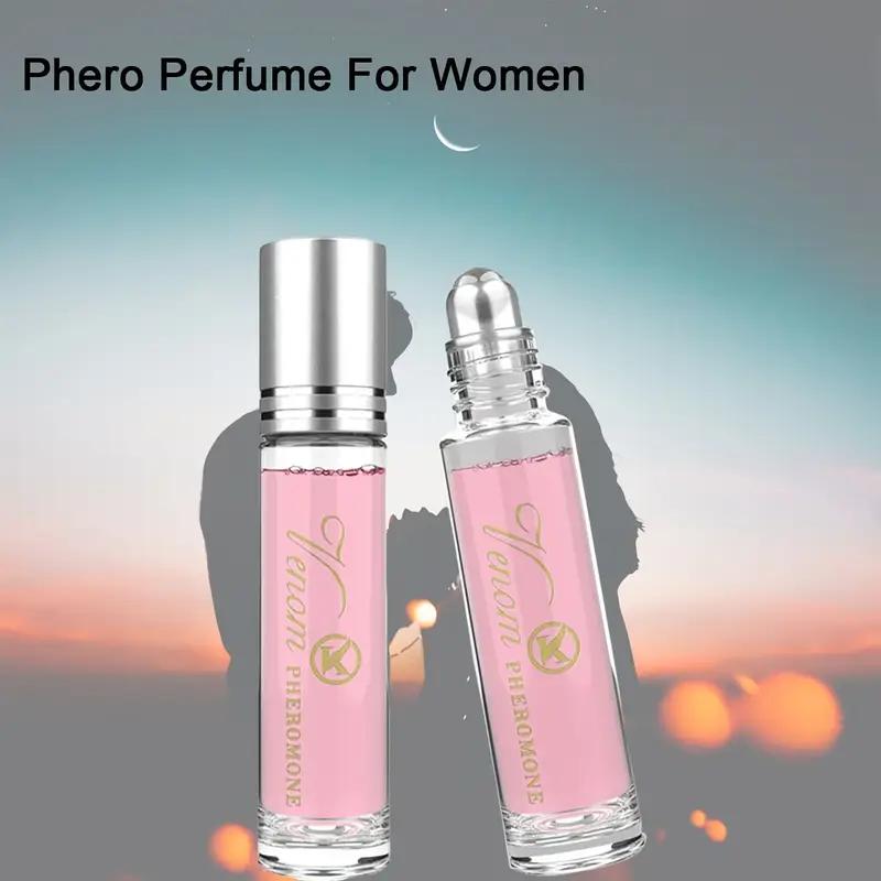 3pc Women's Pheromone Perfume Oil - 24H Long-Lasting Floral & Fruity Scent, Alcohol-Free Roll-On Cologne, Boosts Confidence & Attracts Romance, Travel Size 10ml (0.34fl.oz) for Dates, Parties, Work Enchanting Fragrance