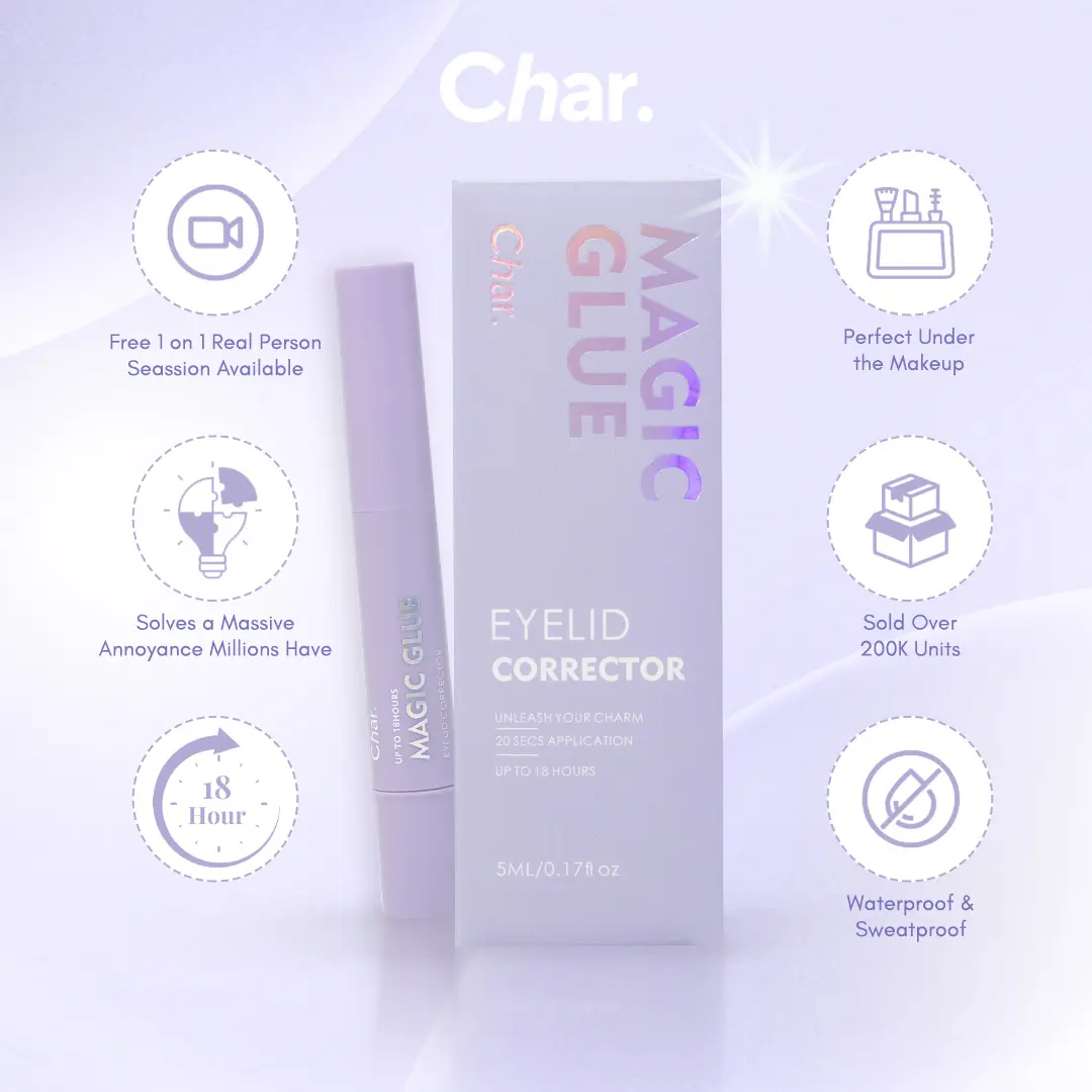 Magic Glue Eyelid Film Glue Non-Stick Invisible Makeup Friendly Long-Lasting Waterproof Eyelid Lift Solution Cosmetic Eyelash Lift Kit