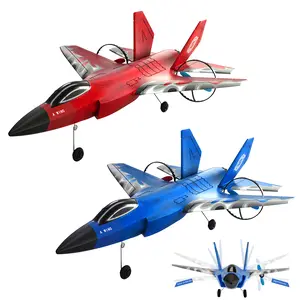 RC Plane RC 39 Aircraft Remote Glider Airplane Toys 2.4 GHz 2-Channel Easy to Fly Remote Controlled Fighter with Automatic Balance Gyroscope Ideal for Adults Children Beginners Birthday Gifts Springtok - Jet