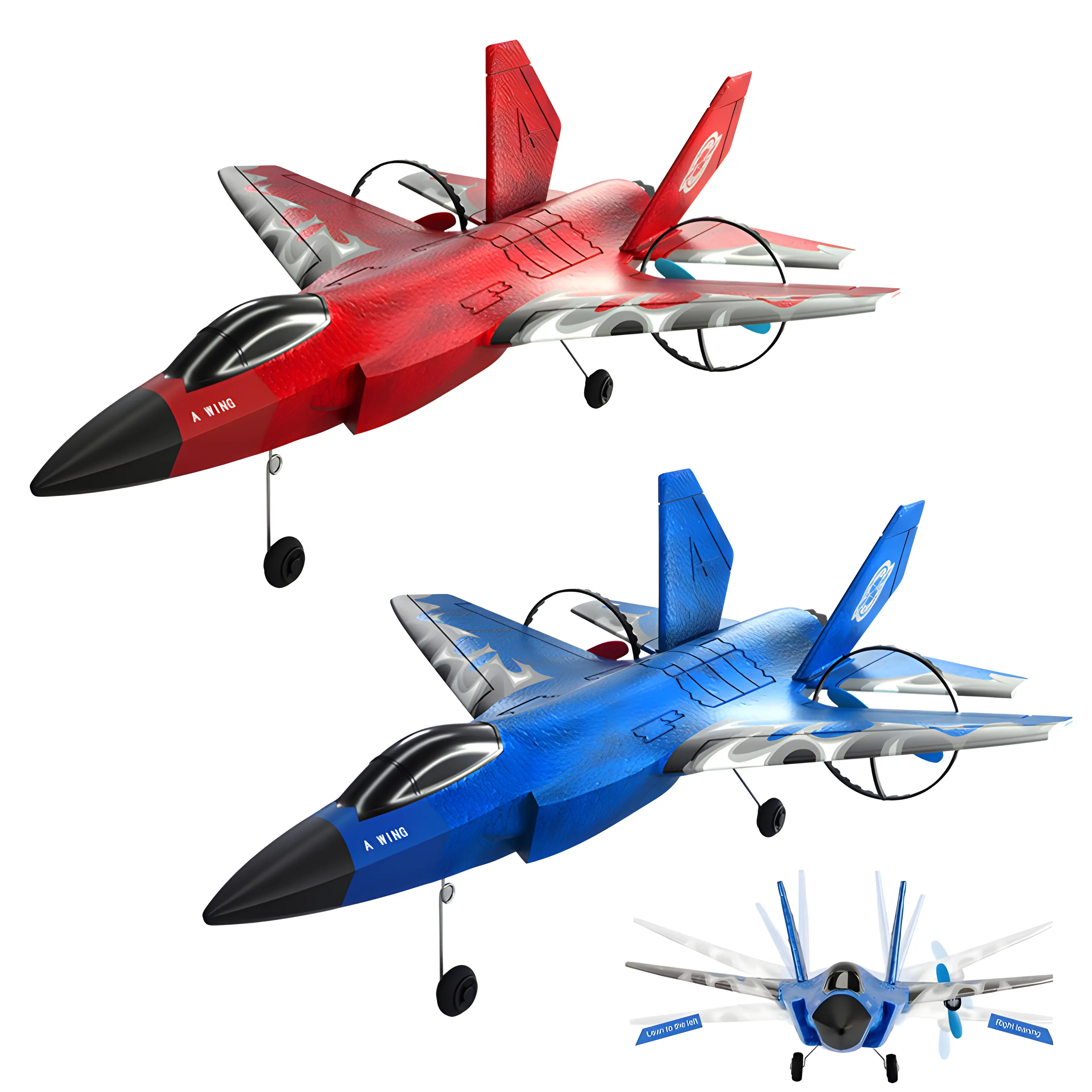 2.4 GHz 2-Channel RC Jet Glider Aircraft, Easy-to-Fly Remote Controlled Toy with Automatic Balance Gyroscope, Ideal for Beginners & Birthday Gifts (Toys & Hobbies Electric Airplanes)