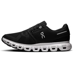 On Womens Cloud 6 Black | White 3WF10060299