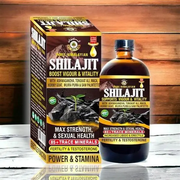 Natural Organic Botanical Pure Himalayan Shilajit Bitters - Max Strength, 16oz | By Al-Riyan Group
