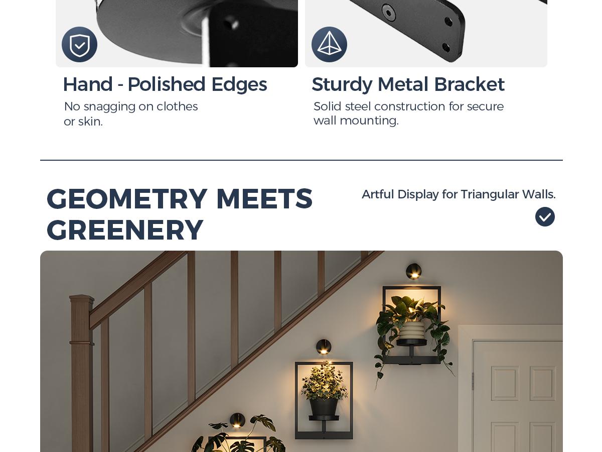 Bamworld Plant Stand with Lights Wall Planters for Indoor Plants Hanging Planter for Indoor Plants Plant Stand Indoor Wall Decor 3 Pack for Living Room Outdoor Entryway 3 Spotlights Valentine's Day Gift Bamworld Plant Stand with Lights Wall Planters for Indoor Plants Hanging Planter for Indoor Plants Plant Stand Indoor Wall Decor 3 Pack for Living Room Outdoor Entryway 3 Spotlights Valentine's Day Gift