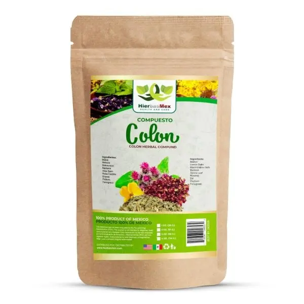 Compuesto Herbal Colon Support Herbal Compound Tea 4 oz.-113g Natural Mexican Herb Hierba Wild Crafted