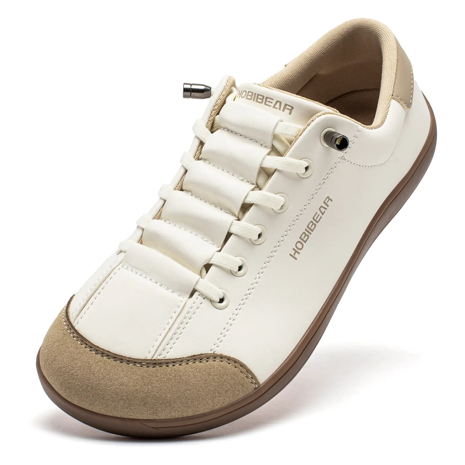 HOBIBEAR Women's Leather Barefoot Shoes - Minimalist Wide Toe Box Casual Trainers, 0-Drop Flexible Sole for Walking, Chic Fashion Footwear, Sports Shoes, Athletic, Shoes For Women tiktokshopbacktoschool,back to school,back to school haul