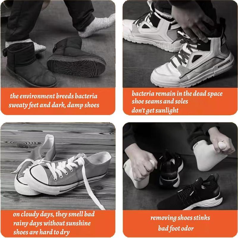 Electric Shoe Dryer Boot Dryer Portable Ultra Quiet Shoe Dryer & Warmer for Work Boots Gloves Shoes Folding Design Timing Function 6000 Model