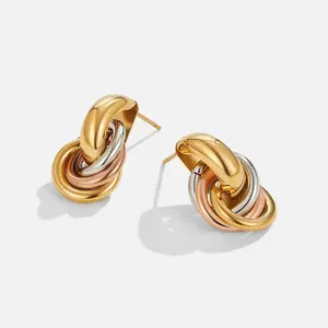 Textured Double-layer Metal Wrap Earrings