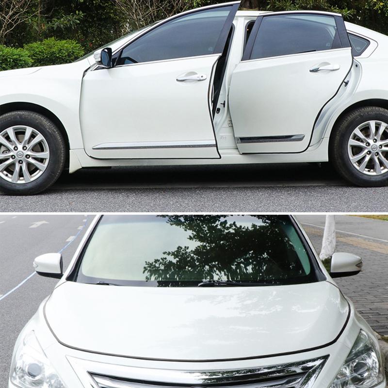 16.4FT Universal U-shaped Car Door Edge Guard,Anti-scratch Bumper Strip,Anti-collision,Full Protection,Double Card Slot Design,Sturdy and Stable,Free Cutting Suits for Sedan,SUV,Truck