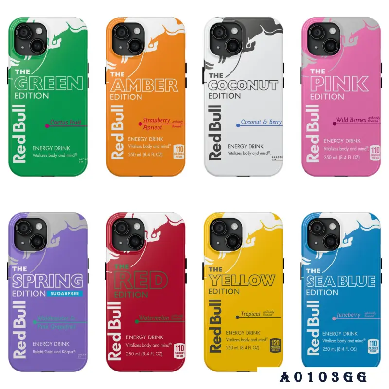 Funk Flameont 8 design Redbull Energy Drink Phone Case cover for iphone 16 15 14 13 12 11 # Funk