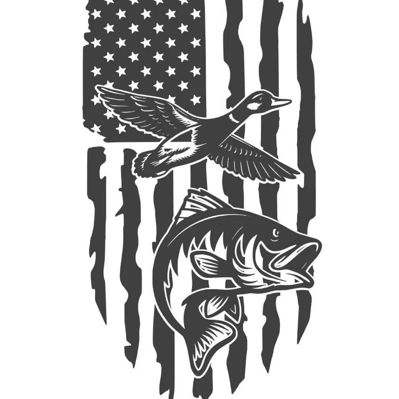 USA flag decal