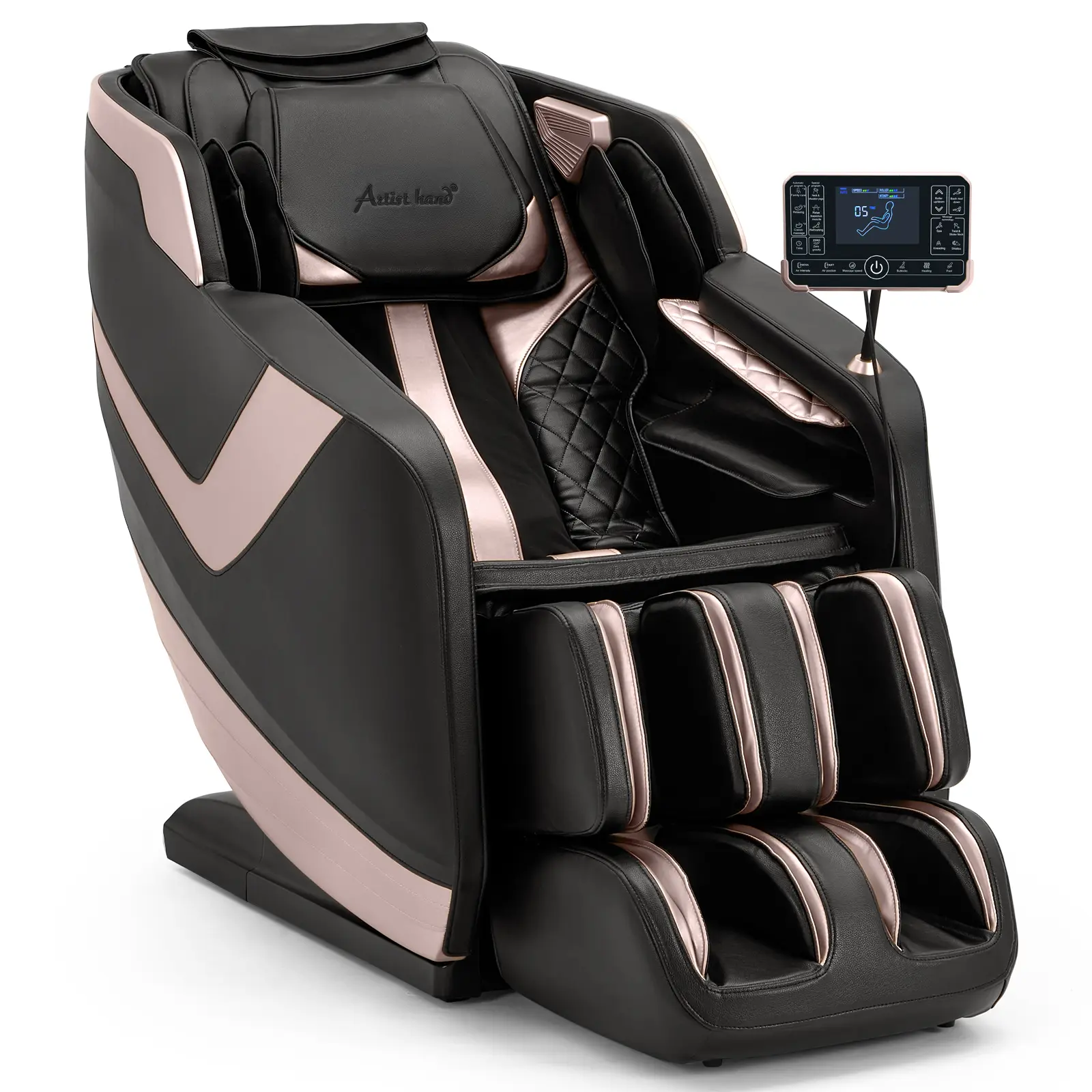 Zero Gravity Massage Chair Full Body Dual Core SL-Track Recliner with 12 Modes Bluetooth Speakers Airbag Compression Heating Foot Rollers