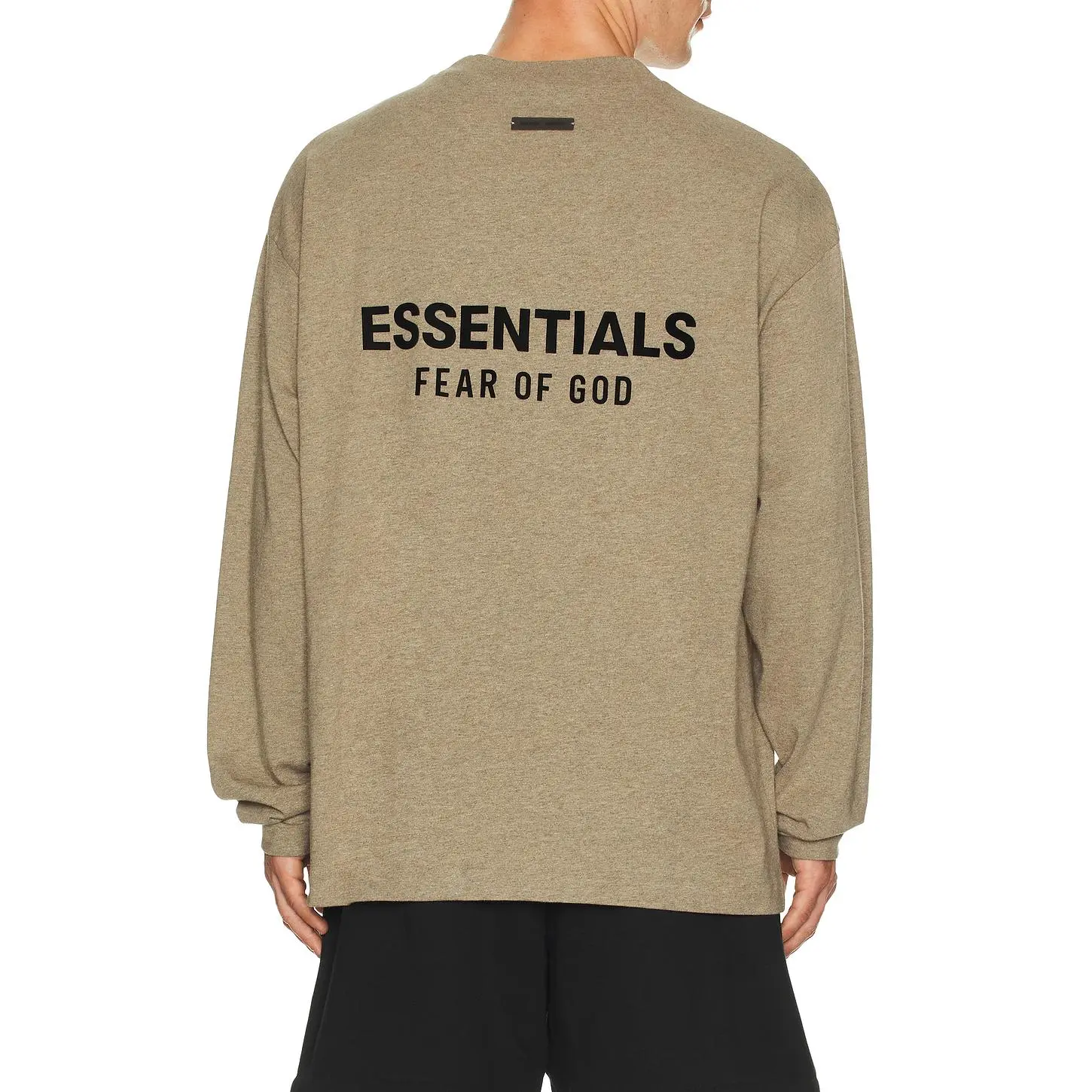Fear of God ESSENTIALS Jersey Long Sleeve T-Shirt in Heather Gray