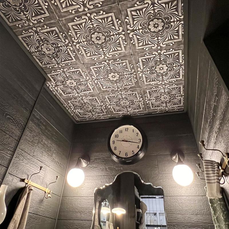 A La Maison Ceilings Victorian 20 in x 20 in Decorative Styrofoam Glue-up Ceiling Tiles - #R14 - (Pack of 8) / 21.6 sqft