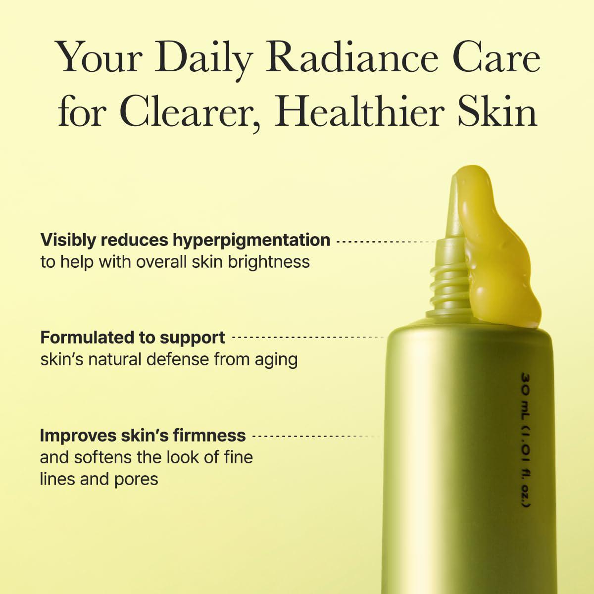 Vitamin C Booster Shot Serum with Glutathione, Niacinamide and Vitamin E for Dark Spot Care, Fine Lines & Wrinkles, Glass Skin, Korean Skincare 30ml/1.01 fl.oz