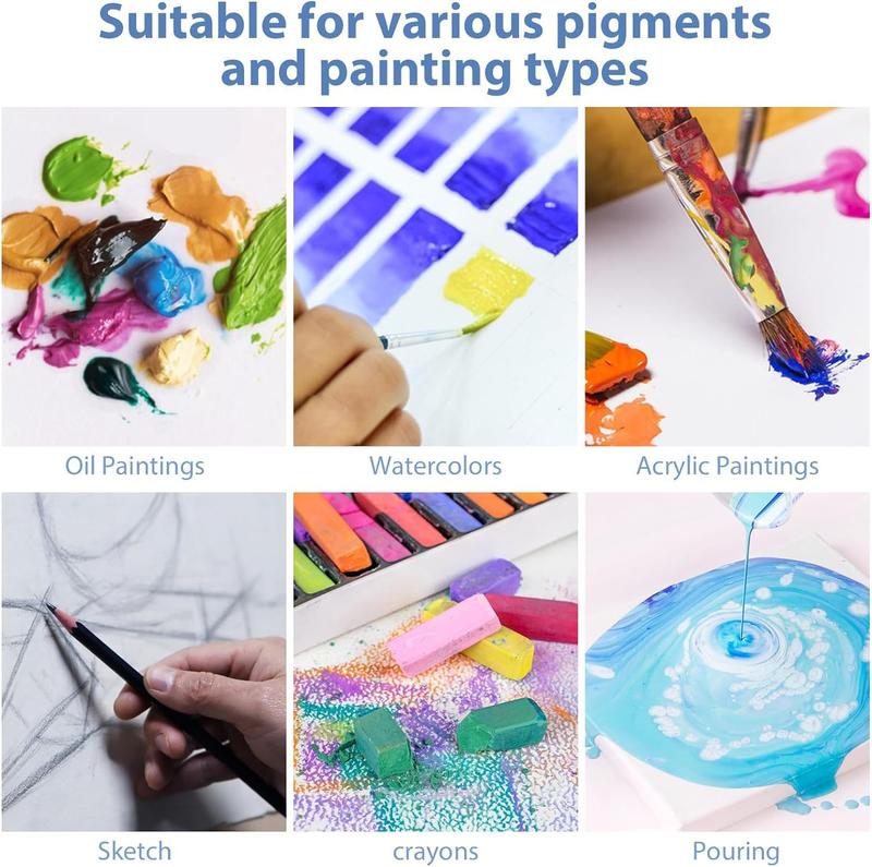 10 Packs of Stretch Canvas for Painting, Multiple Packs of 8X10 And 5X7 (5 Sheets Each), Blank Primed Canvas, Oil Paint, Acrylic Paint, for Beginners And Artists.