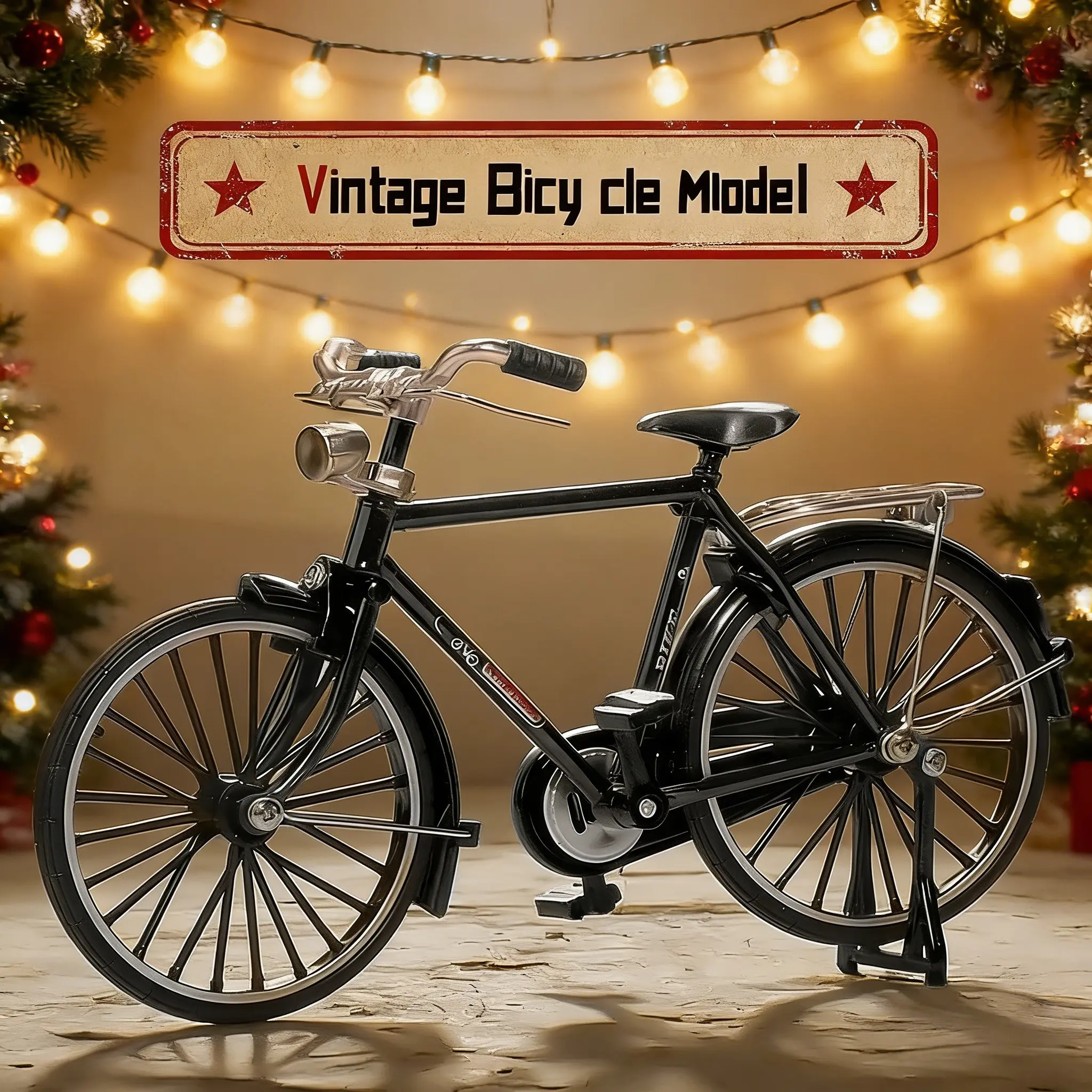 52-Piece Brain-Training/Hands-On/Retro Bicycle Model Set - Miniature Aluminum Alloy Set, Perfect for Collectors and Hobbyists, a Meaningful Gift and Home/Office Decor.