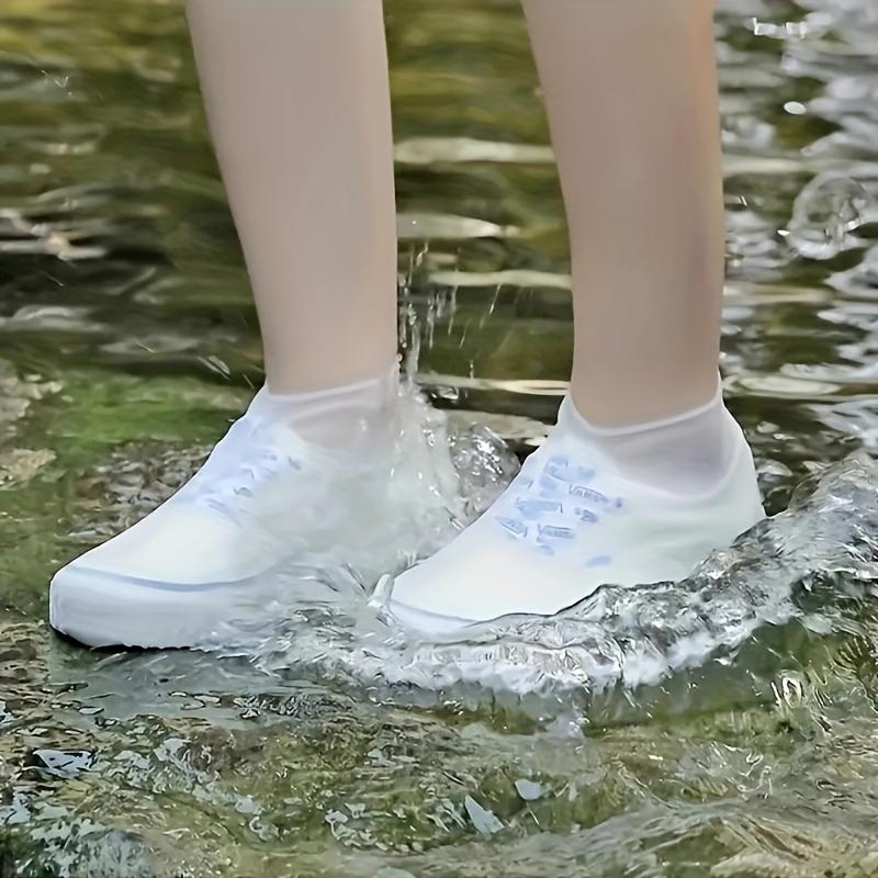 Waterproof Latex Shoe Covers - 3 Pairs Reusable Non-Slip Rain Boot Protectors for Outdoor Use - Unisex Design - Easy Foldable & Versatile Colors One Size High Quality