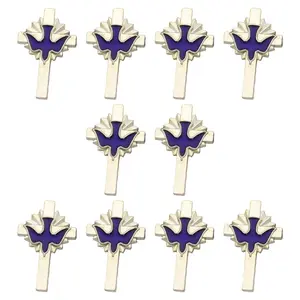 10pcs Peace Bird Brooch Pins Alloy Design Corsage Pins Party Work Accessory Items