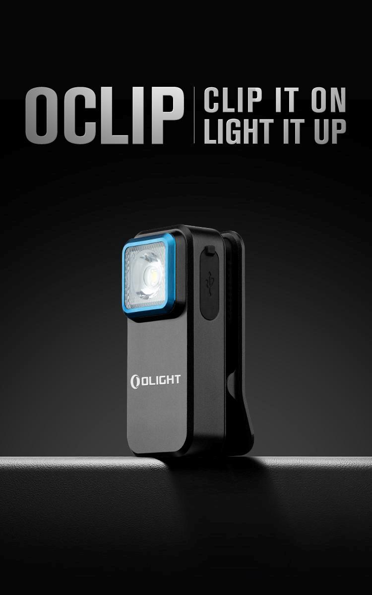 OLIGHT Oclip Clip Light with White and Red Light