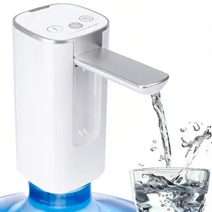 Portable Electric Water Dispenser Pump USB Rechargeable Smart Water Bottle Pump Automatic Drinking Water Dispenser for Home Office Kitchen Outdoor