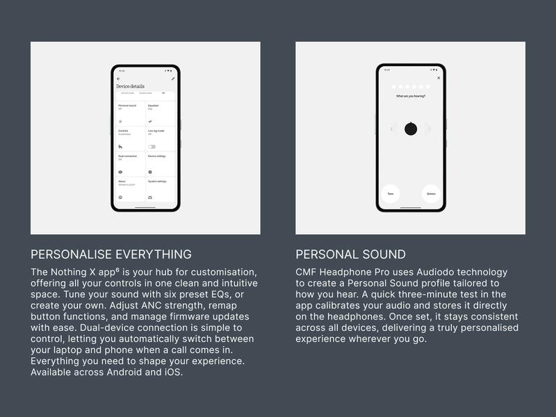 CMF Headphone Pro Wireless Modular Over-Ear Headphones with ANC, Hi-Res LDAC, 100H Battery & Fun Controls
