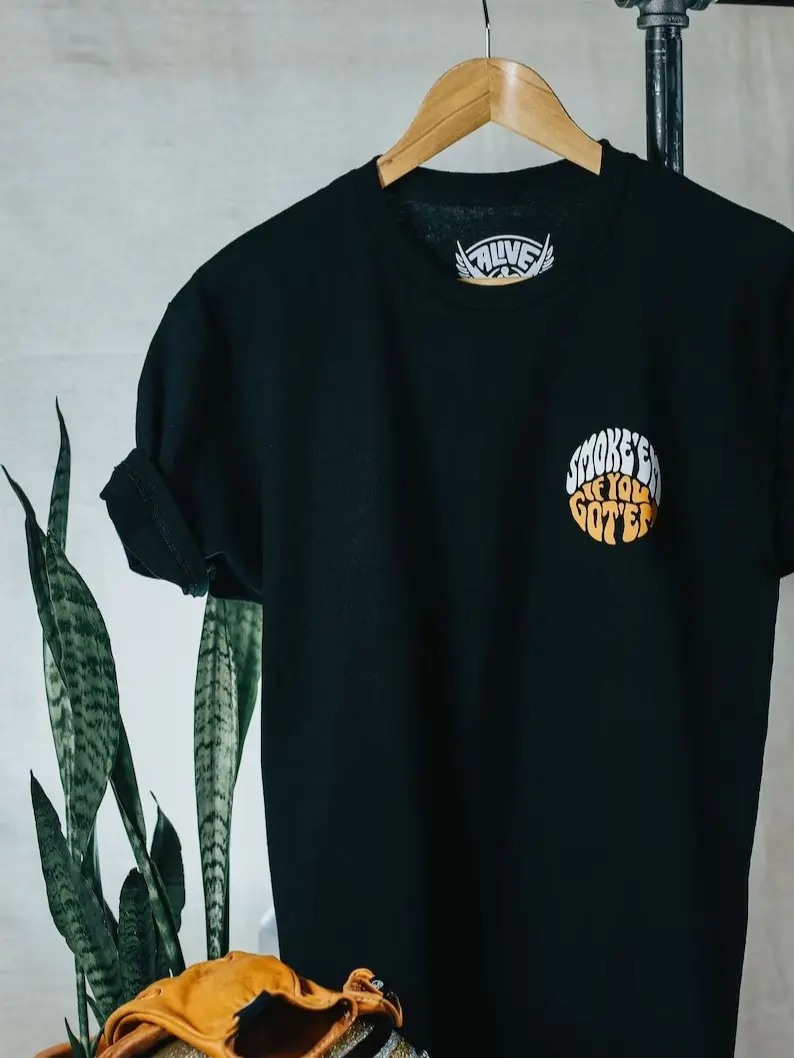 Smoke'em If You Got'em - Alive & Free Motorcycle Co Shirt Harley Biker Shirt | Racer T Shirt | Motorcycle Shirt | Outdoor Biking T Shirt