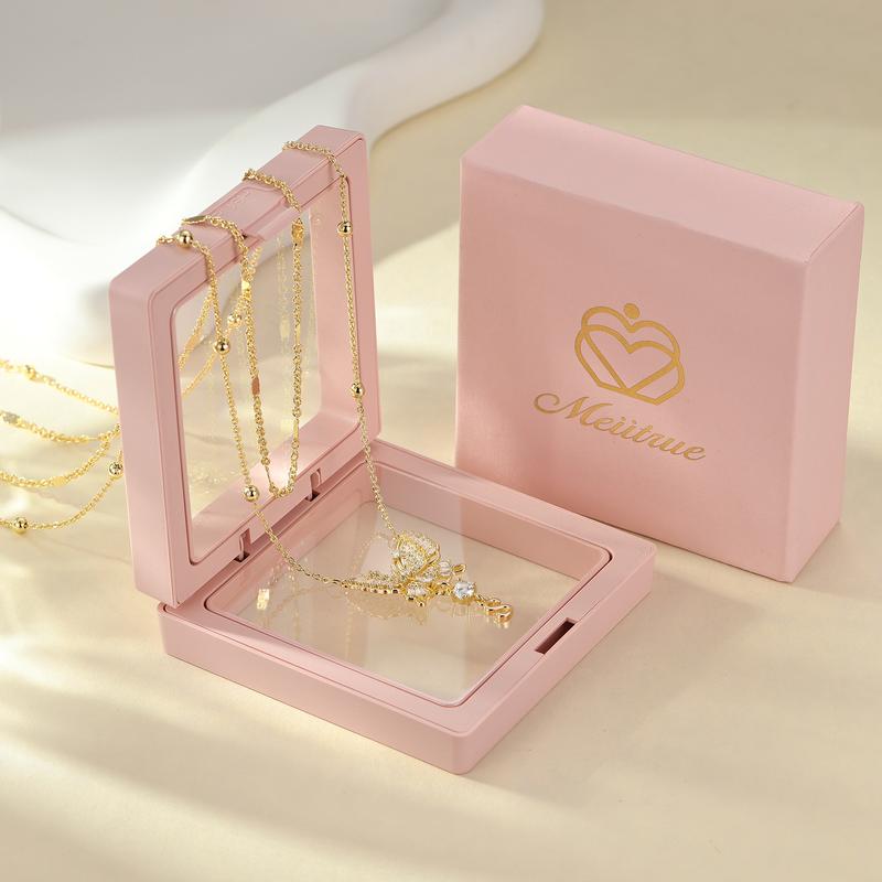 MEIITRUE Butterfly Initial Necklace for Women 14K Gold Plated 5A CZ Pendant Layered Necklace with Adjustable 18in + 2in Extender Hypoallergenic & Skin-Friendly MEIITRUE Butterfly Initial Necklace for Women 14K Gold Plated 5A CZ Pendant Layered Necklace with Adjustable 18in + 2in Extender Hypoallergenic & Skin-Friendly